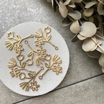 6pcs Handmade* 資材 B-596 art flower pendant