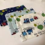 【送料無料☆】ガーゼマスク 子供用 汽車とハリネズミ 3枚セット