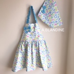 再販🌸リボン♡リボンドレスエプロン三角巾2点セット