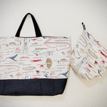 《入園・入学向け》深海魚×denimレッスンバッグ