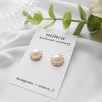 𓐍小ぶり パール𓐍 ピアス/イヤリング  カボション オフィス