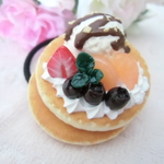 パンケーキのヘアゴム♡