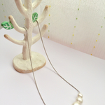 コットンパールの グラデネックレス