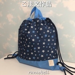 ご注文作品　撥水ナイロンナップサック　ブルースター🎶