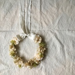 【no.06】flower crown  《beige》baby size 35cm