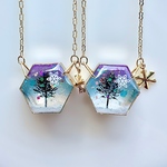 【D】*Winter Hexagon*°ネックレス