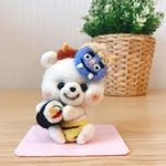 【受注製作】鬼の良いパンツを履いたくまちゃん（青鬼）
