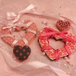 バレンタイン♡デコチョコクッキーハートリース