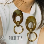 RUKIRIRIA #409 ピアス  大ぶりピアス 大ぶりイヤリング 