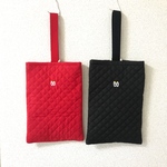 上靴刺繍の上靴入れ 上履き入れ(赤)