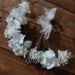 ご購入前にお知らせ下さいませ♥️かすみ草&紫陽花の髪飾り♥️ヘッドドレス♥️結婚式 卒業式 入学式