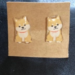 🐾再販!!柴犬ピアス(薄茶)🐾
