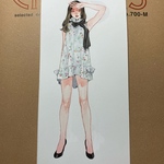 原画「花柄ワンピース」