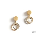コンビフープ☆丸ウッドビーズピアス/イヤリング