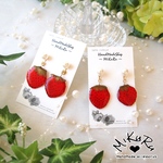    【再販！】ほんものいちご♥️ピアス