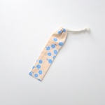 【再販】北欧風フラワー＆ストライプ柄★オレンジ★歯ブラシ袋★箸袋★縦長巾着袋★20㎝×5㎝