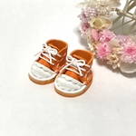 ＊送料無料＊mini☆mini ミニチュアスニーカー⑨（オレンジ＆ホワイト）