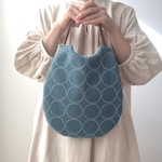 ＊再販です＊　oval bag *⚮*  tambourine  blue *⚮* 