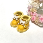 ＊送料無料＊mini☆mini ミニチュア編み上げブーツ③（イエロー）