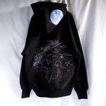 手描き　南天の星空パーカー　men's  
