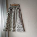＊１点限り＊薄手・コールテンの6枚接ぎスカート　プロバンス風柄　