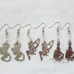 妖精と姫のシルエットピアス G