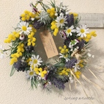 ミモザ spring wreathe