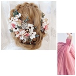 オーダー品✨ヘッドドレス★ウエディング★ナチュラル★ガーデン★結婚式★花嫁★卒業式★ヘアアクセサリー★ヘッドパーツ★マタニティフォト★成人式