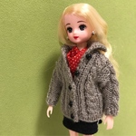 リカちゃん服ニットカーディガン