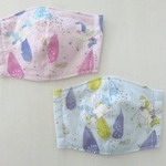 再3販*子供用立体マスク＊2枚セット*4重ガーゼ*しずく*ユニコーン*ゆめかわ