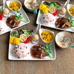 【再販】カフェプレート　煮込みハンバーグランチ