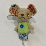 ベージュネズミ　1 ちびちびぬいぐるみ