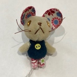 ベージュネズミ　2 ちびちびぬいぐるみ