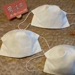 男性用　さらし立体マスク　白だけど…a