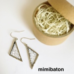 mimibaton  ステンドグラス♡シルバーピアス
