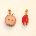 ※mさまオーダー品※ぴょんぴょん♪リンゴのピアス♪