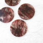 4pcs アクリルプレート マーブル ブラウン
