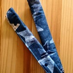 お名前タグつき 超ロング水筒肩ひもカバー 【 ブルー 】