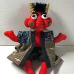 木綿生地の「赤鬼」