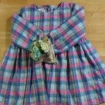 110サイズ《女の子》         🧸チェック柄 ワンピース🧸                         