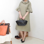 **kns様ご予約品**1963 スタンドカラーワンピース　コットン　ベージュ