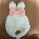 お顔がすっぽりうさぎさん帽子