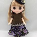 【リンキーココサイズ】洋服と帽子の3点セット(トップスリバーシブル)