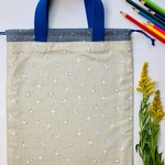 ★お名前手刺繍お入れ出来ます★おしゃれな入園入学グッズ　宇宙飛行士　星柄　チェックアンドストライプ　体操着袋　お着替え袋　　男の子