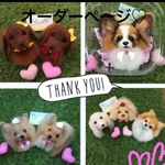 a1t様　犬　羊毛フェルトストラップ