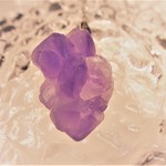 アメジスト原石の1粒ネックレス