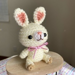 ちび　うさぎ　しろ　ストラップ