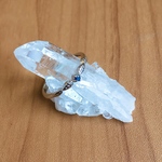 【blue】小さなサファイア SV925リーフリング