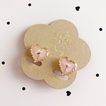 一輪の花をハートに飾って♡ピアス、イヤリング