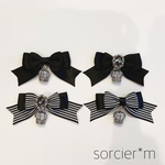 Candy♡Crown  ★ ゴスロリ 量産型 リボン ヘアクリップ 王冠 王様 king 黒 ブラック Prince  病みかわいい ゴシック